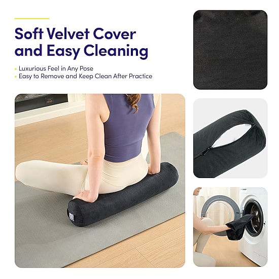 Sweet Home Collection Yoga Portable Cushion Bolster Pillow
