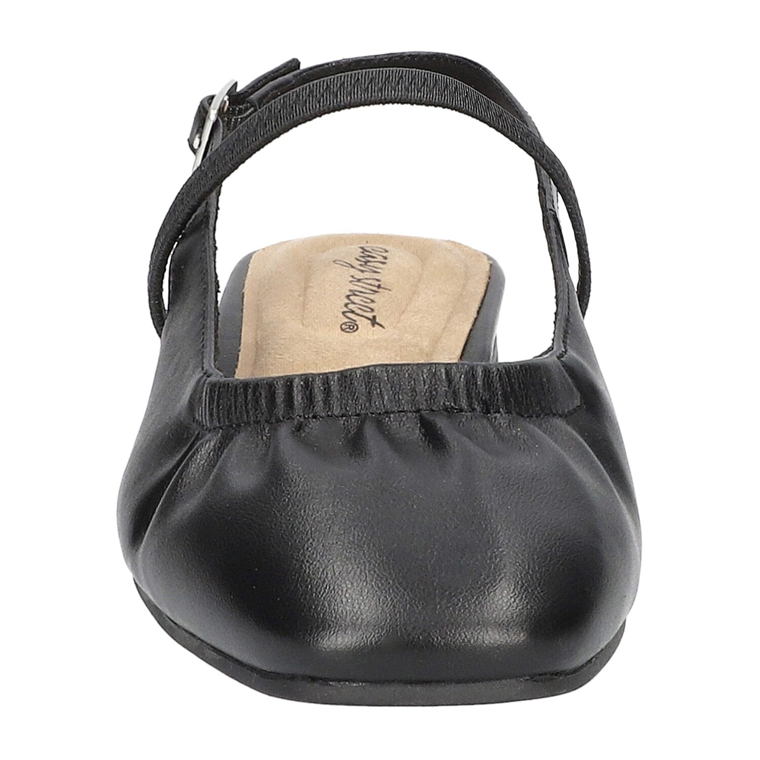 Easy Street Blake Womens Square Closed Toe Ballet Flats