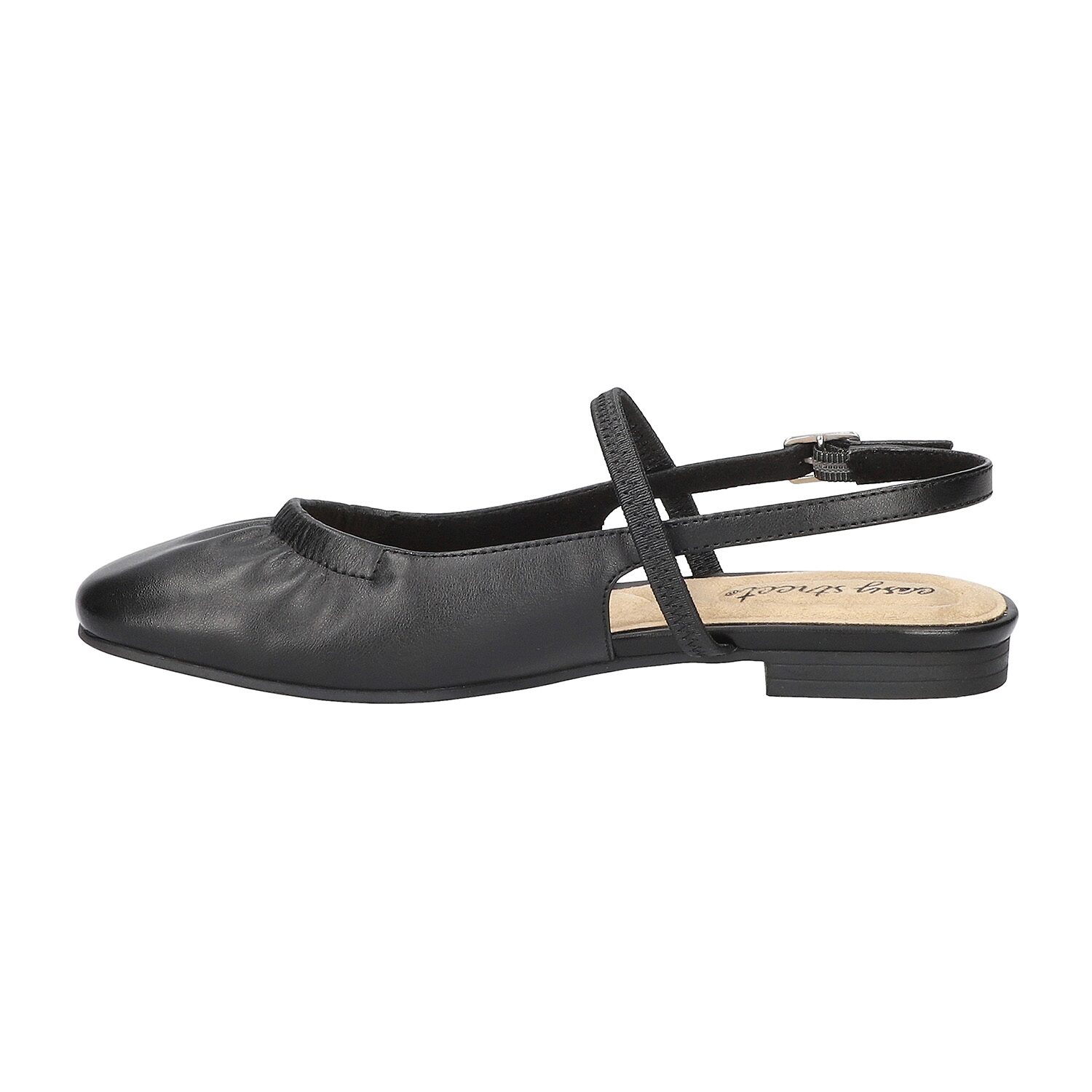 Easy Street Blake Womens Square Closed Toe Ballet Flats