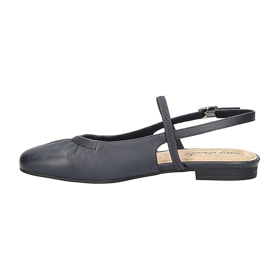 Easy Street Blake Womens Square Closed Toe Ballet Flats