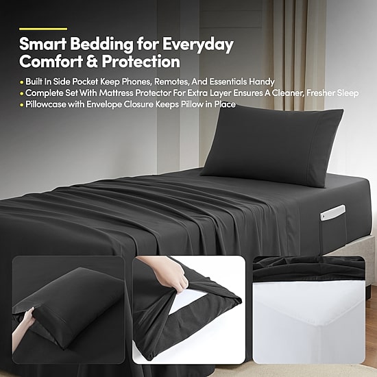 Sweet Home Collection Quilted Cozy Breathable Bedding Set Down Alternative Comforter Set