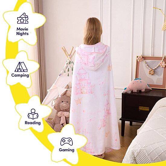 Sweet Home Collection Hooded Cozy Wearable Blanket