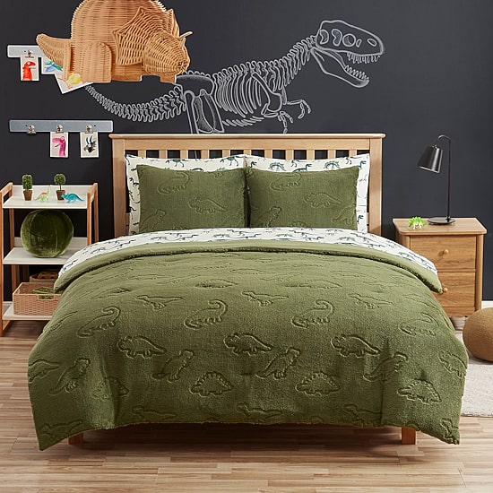 Sweet Home Collection Dino Den Cozy Kids Bedding Set Down Alternative Comforter Set