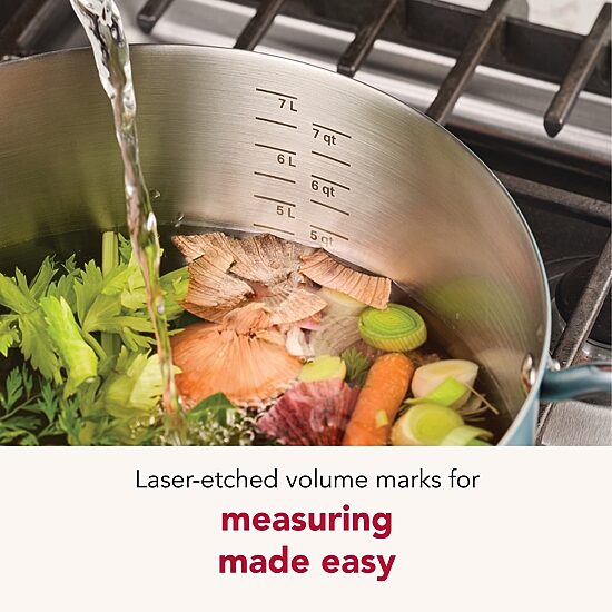 KitchenAid Color-Finished Stainless Steel 3-Ply Base 8-qt. Stockpot