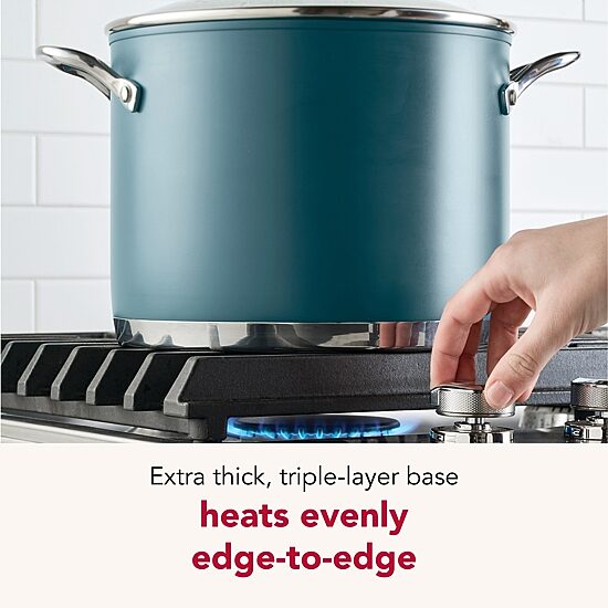 KitchenAid Color-Finished Stainless Steel 3-Ply Base 8-qt. Stockpot