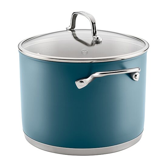 KitchenAid Color-Finished Stainless Steel 3-Ply Base 8-qt. Stockpot