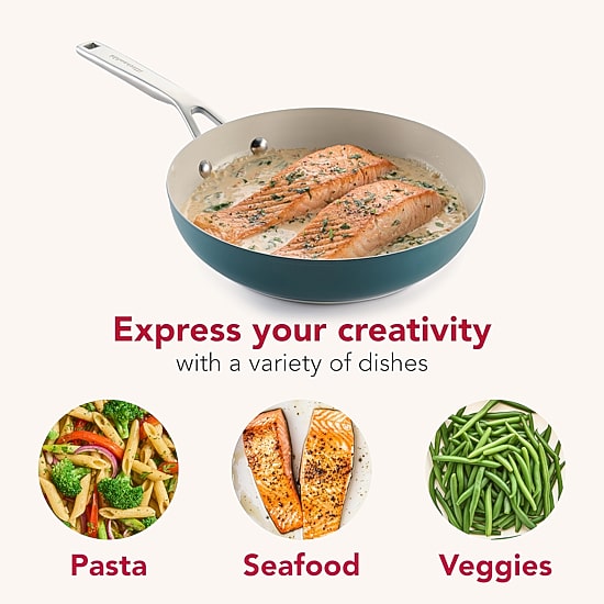 KitchenAid Color-Finished Stainless Steel 3-Ply Base 9.5" Frying Pan