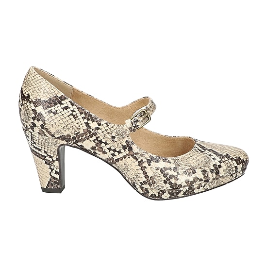 Easy Street Zest Womens Round Closed Toe Sculptural Heel Pumps