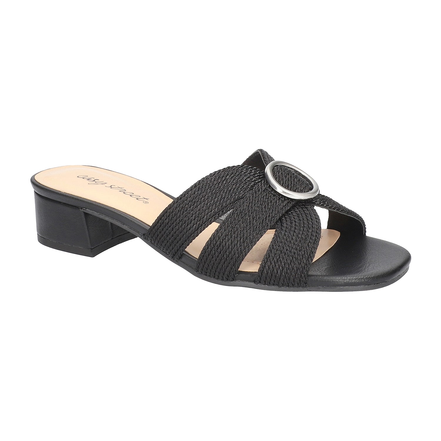 Easy Street Womens Onyx Heeled Sandals