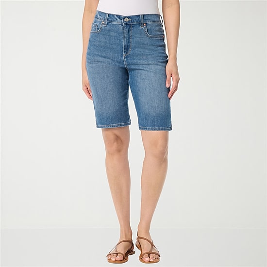 Gloria Vanderbilt Womens Amanda Denim Bermuda Short