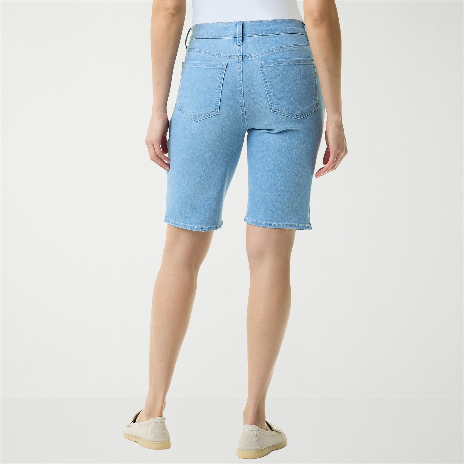 Gloria Vanderbilt Womens Amanda Denim Bermuda Short
