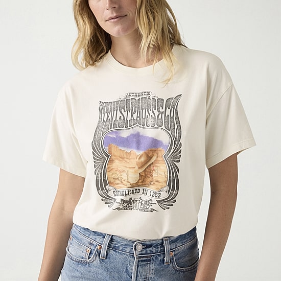 Levi's® Womens Crew Neck Short Sleeve T-Shirt