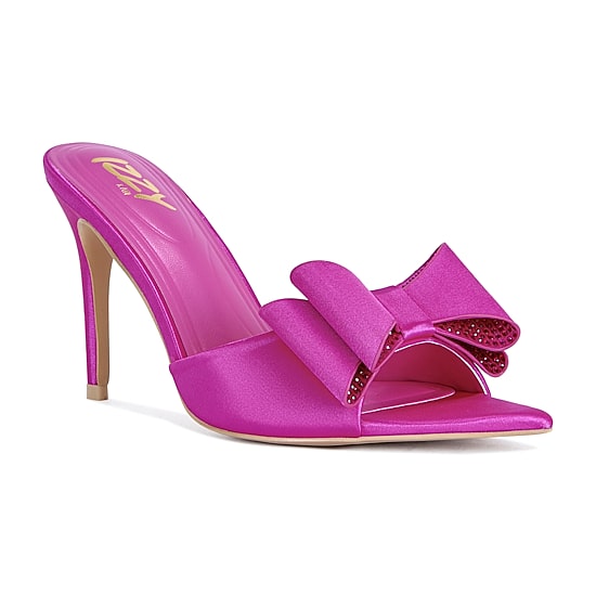 IZZY by AZALEA WANG Geeta Womens Pointed Open Toe Stiletto Heel Pumps