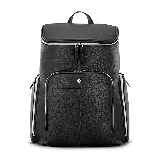 Samsonite Mobile Solution 2 Leather Deluxe Unisex Adult Padded Straps Backpack