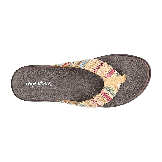 Easy Street Womens Whimsy Slide Sandals