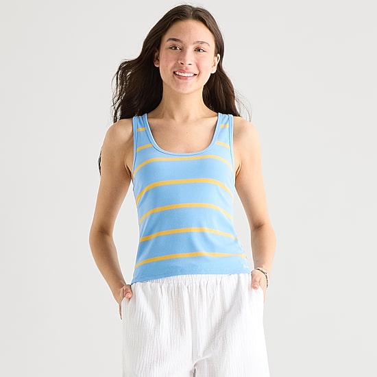 Hurley Womens Juniors Scoop Neck Sleeveless Tank Top
