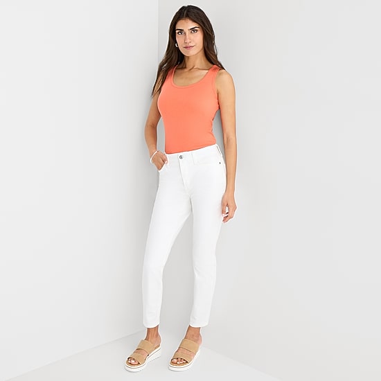 St. John's Bay Womens Scoop Neck Sleeveless Tank Top