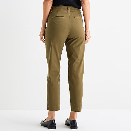 Liz Claiborne Emma Womens Slim Mid Rise Ankle Pant