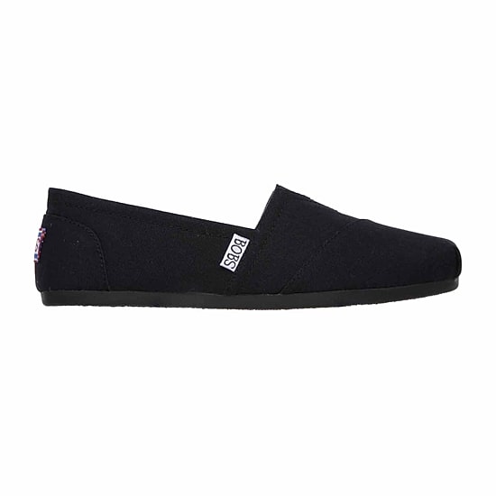 Skechers Bobs Plush Peace And Love Womens Round Closed Toe Slip-On Shoe
