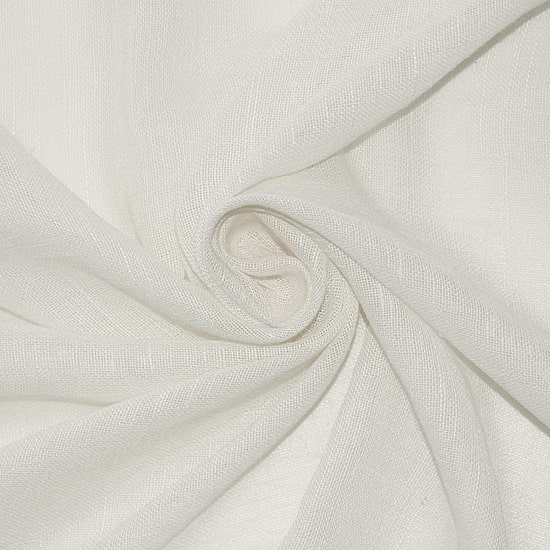 Archaeo Akari Slub Textured Linen Blend Grommet Top Sheer Single Curtain Panel
