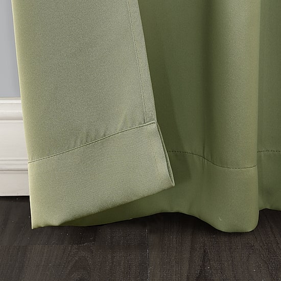 Sun Zero Evan Tab Top Energy Saving Blackout Single Curtain Panel