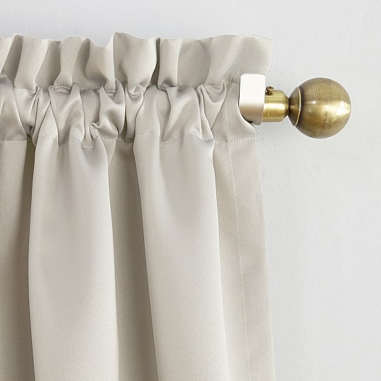 Sun Zero Evan Rod Pocket Energy Saving Blackout Single Curtain Panel