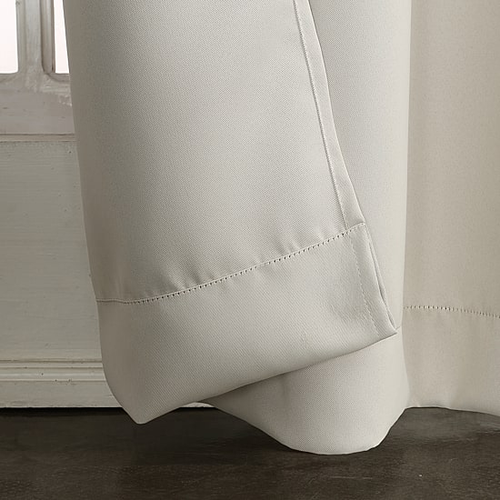 Sun Zero Evan Rod Pocket Energy Saving Blackout Single Curtain Panel