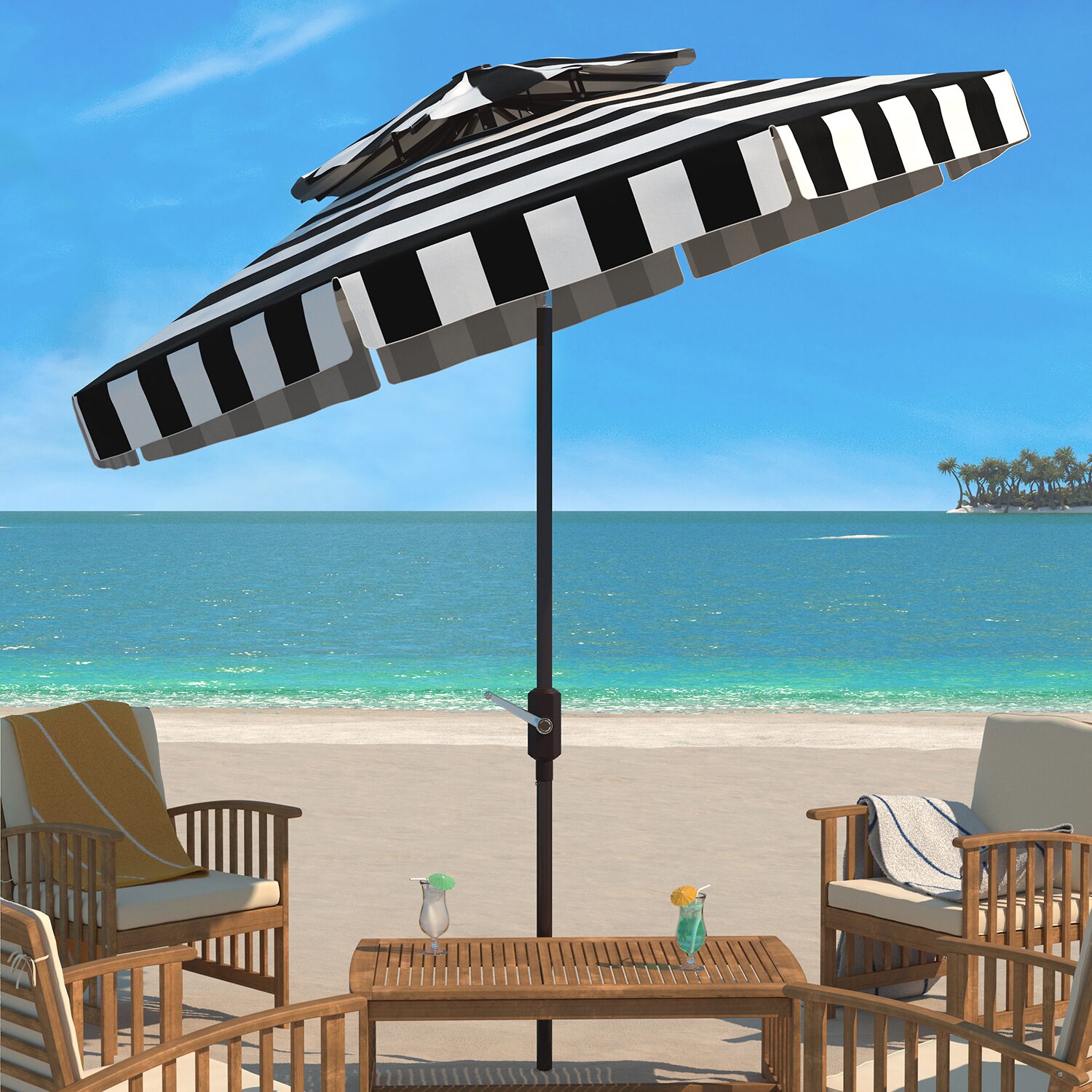 Safavieh Elsa Patio Collection Patio Umbrella