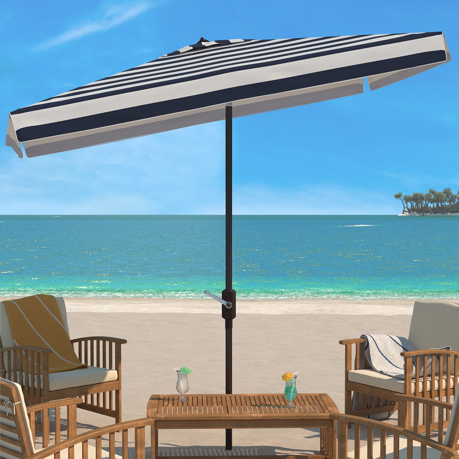 Safavieh Elsa Patio Collection Umbrella