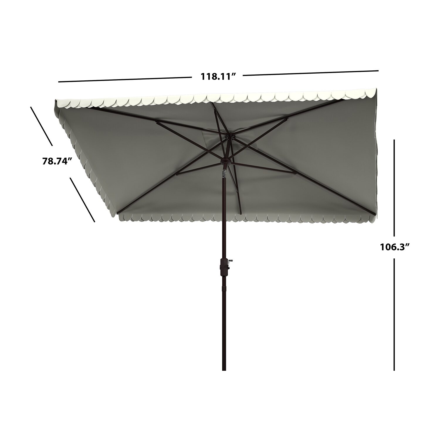 Safavieh Elegant Patio Collection Umbrella