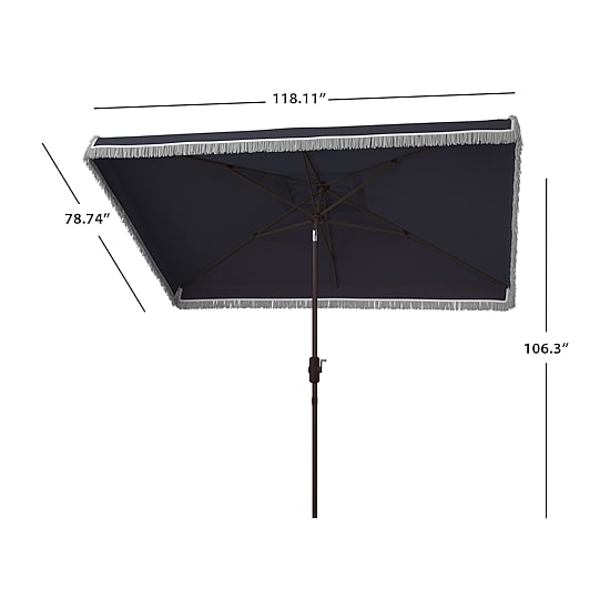 Safavieh Milan Fringe Patio Collection Patio Umbrella