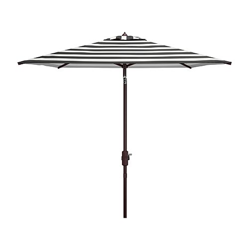 Safavieh Iris Patio Collection Patio Umbrella, One Size, Black