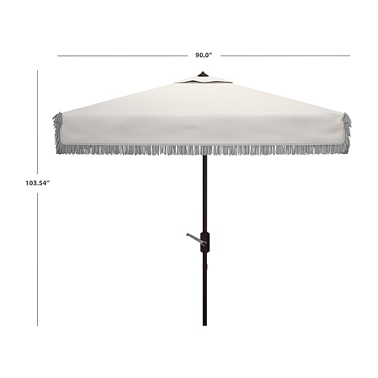 Safavieh Milan Fringe Collection Patio Umbrella