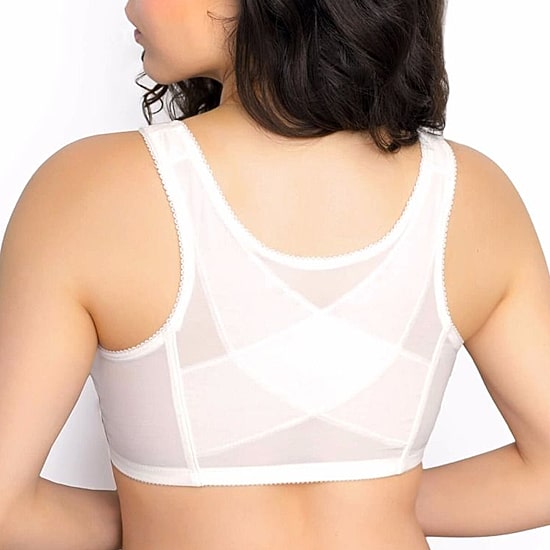 Exquisite Form®  Women's FULLY Lace Wireless Back & Posture Support Bra with Front Closure-5100565