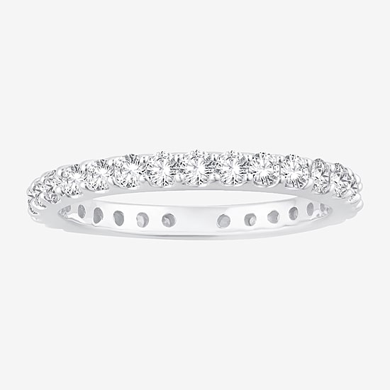 Womens 1 CT. T.W. Natural Diamond 14K Gold Eternity Wedding Band