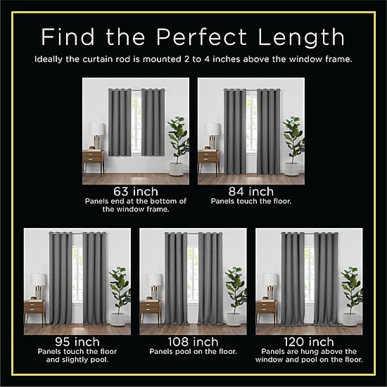 Eclipse Ambiance Botanical Grommet Top Energy Saving 100% Blackout Single Curtain Panel