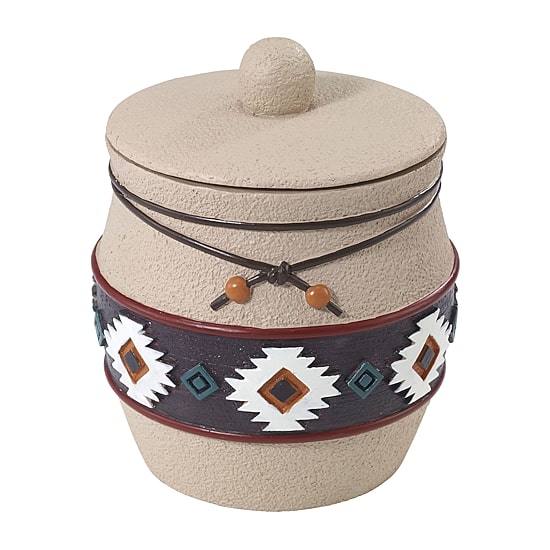 Avanti Navajo Dance Hand Painted Bathroom Canister