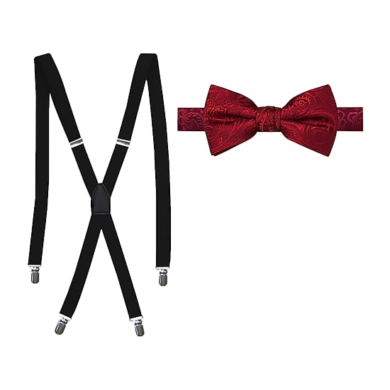 J. Ferrar Paisley Bow Tie Set