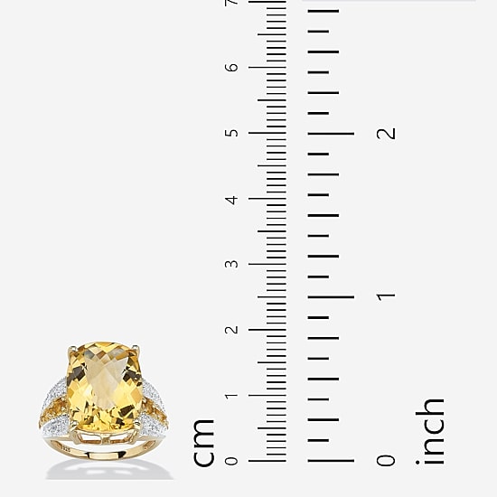 Womens Genuine Gemstone Sterling Silver Cocktail Ring