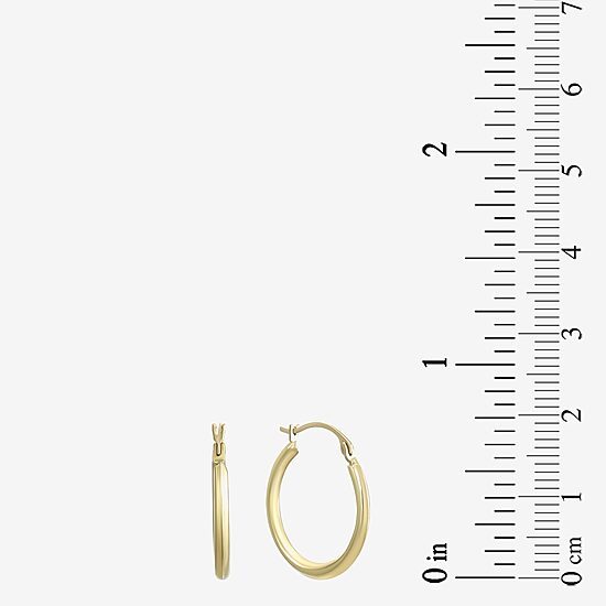 10K Gold 18mm Hoop Earrings