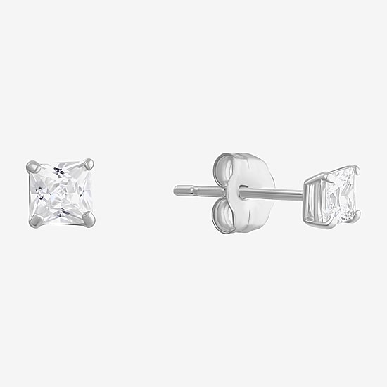 Cubic Zirconia 14K Gold 3mm Stud Earrings