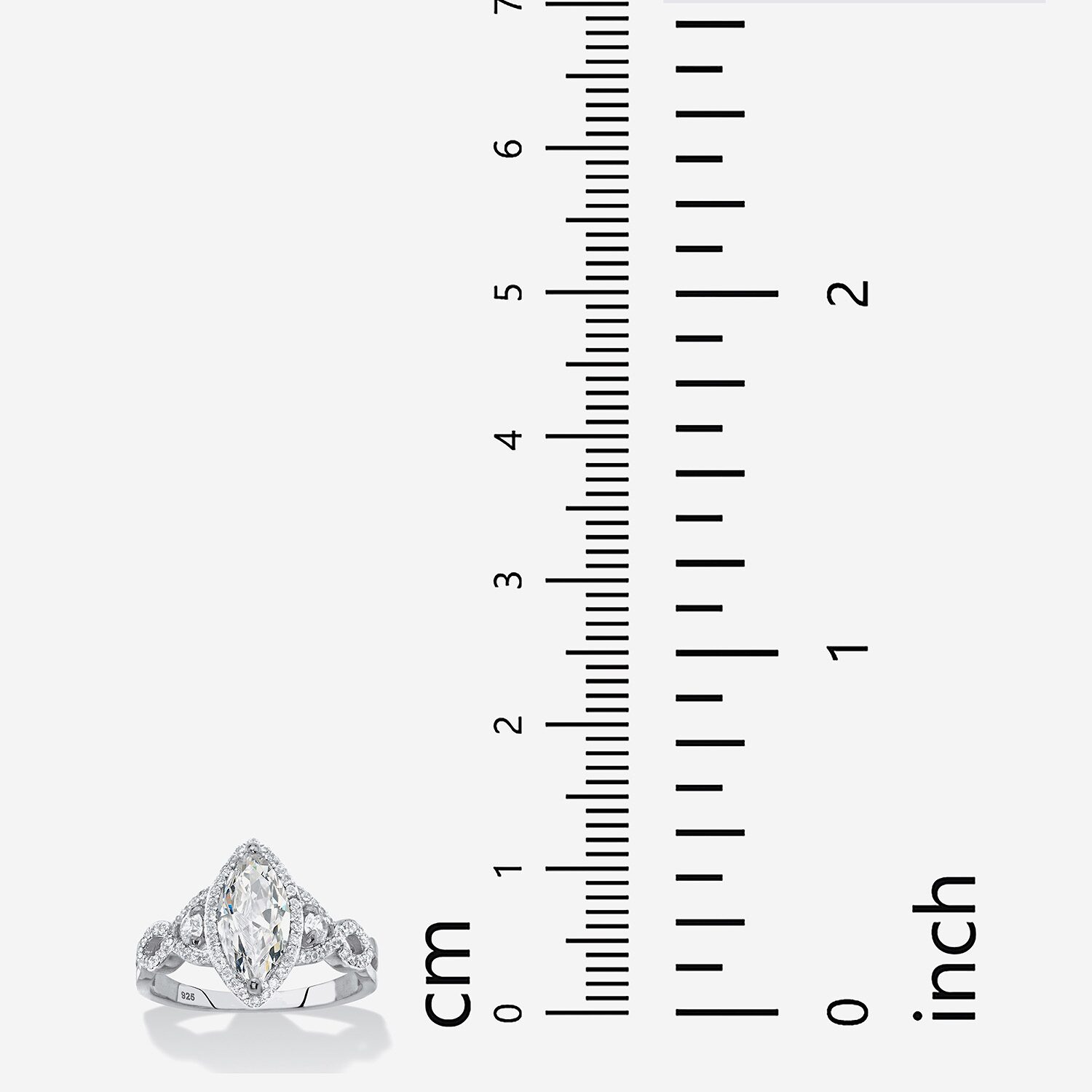 Womens 2 1/2 CT. T.W. Cubic Zirconia Sterling Silver Engagement Ring