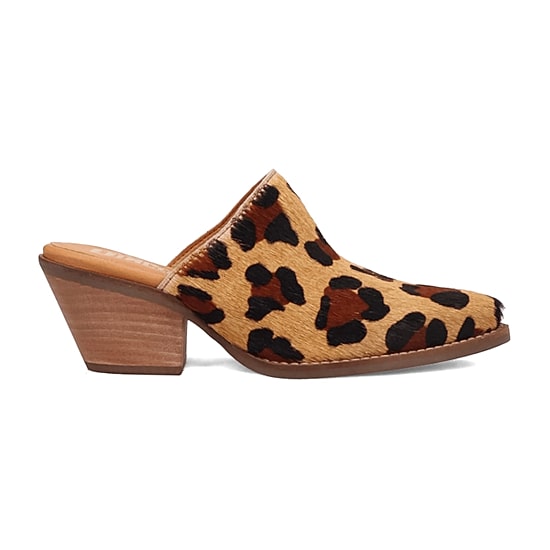Dingo Calico Womens Pointed Closed Toe Mules