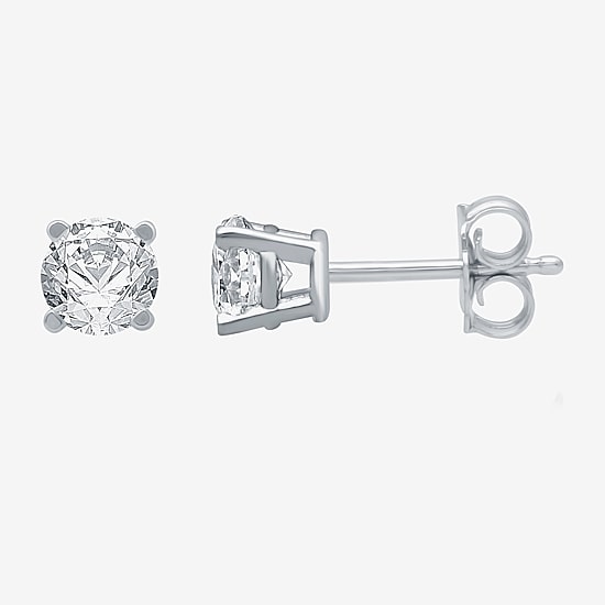 Classic Collection 1/2 CT. T.W. Natural White Diamond 10K Gold 3.8mm Stud Earrings