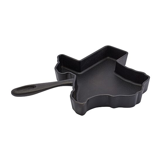 Smith & Clark Pre-Seasoned Cast Iron Texas-Shaped Skillet