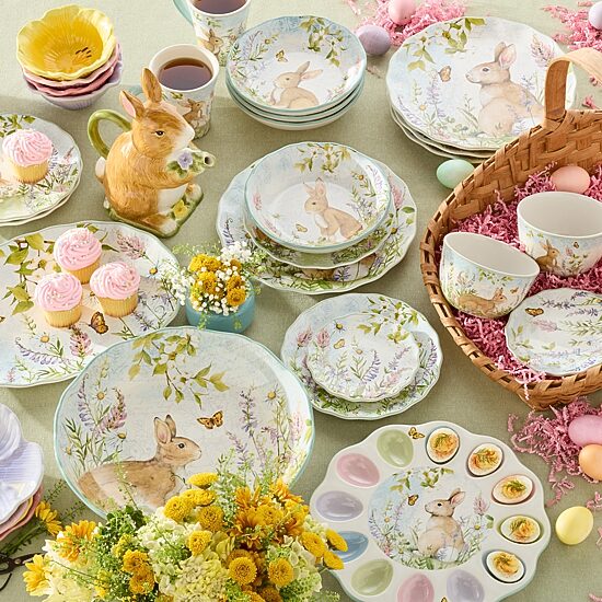 Certified International Easter Meadow Serving Pitcher