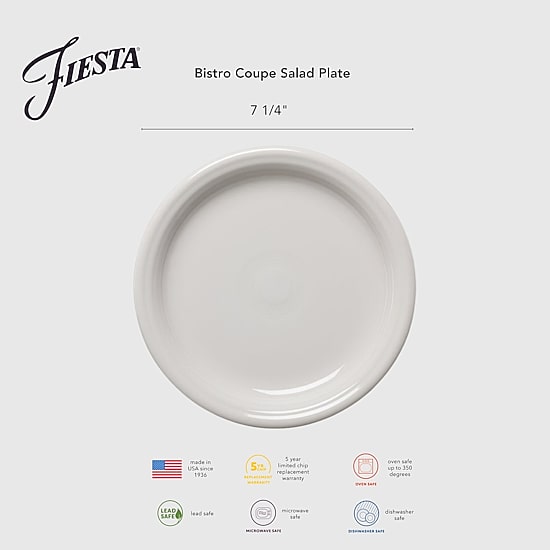 Fiesta Bistro Coupe Ceramic Salad Plate