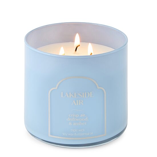 Distant Lands 14oz Lakeside Air 3-Wick Scented Jar Candle