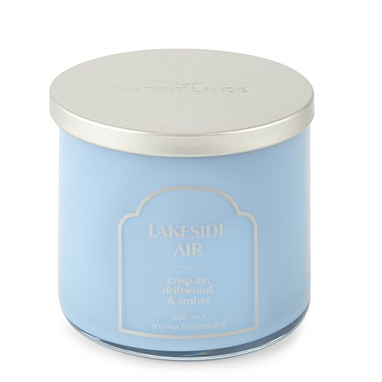 Distant Lands 14oz Lakeside Air 3-Wick Scented Jar Candle