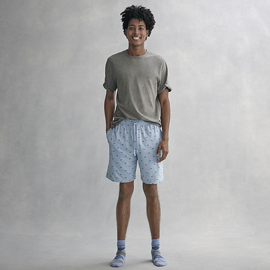 Stafford Super Soft Mens Crew Neck Short Sleeve Pajama Top